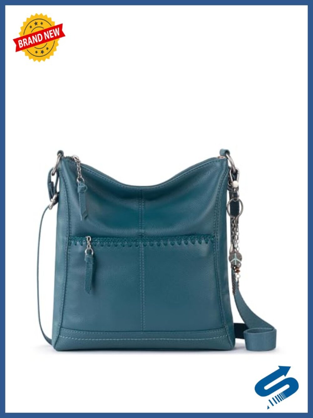 The Sak Lucia Crossbody Purse Genuine Leather Adjustable Strap